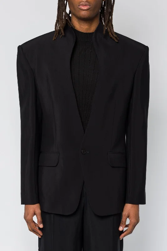 Men's Coats with Contrast StitchingMugler Heavy Fluid Blazer SS25