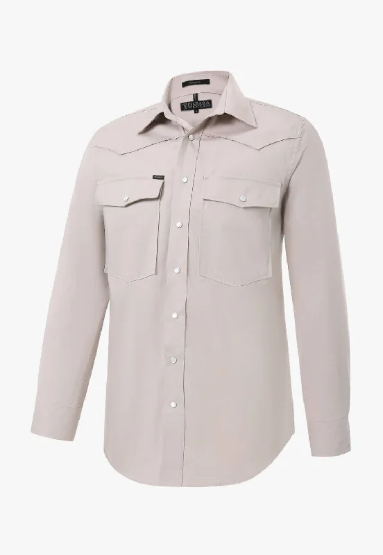 Men's Bamboo Fiber Shirts for Softness and BreathabilityPilbara Mens Western Snap Botton Shirt