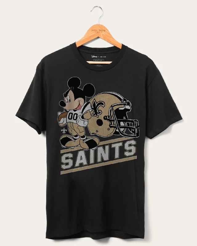 Men's Shirts with Hidden ButtonsSaints Disney Mickey Came to Play Fan Tee