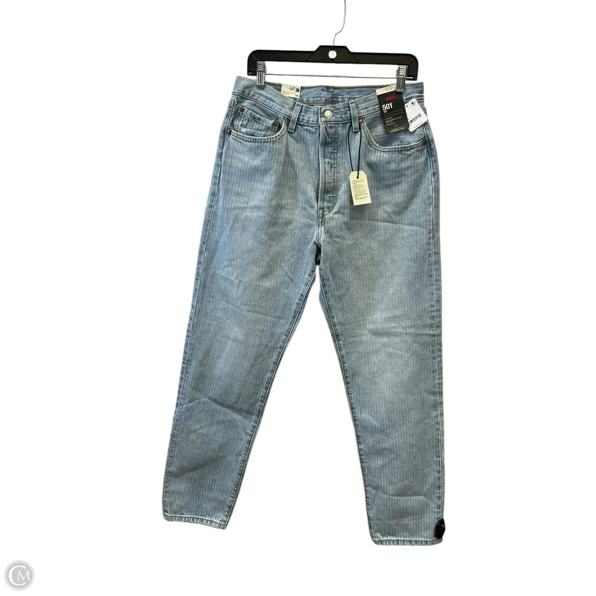 Light Wash Men's JeansJeans Straight By Levis In Blue Denim, Size: 8