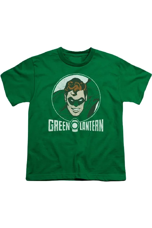 Men's Shirts with Scoop NecksDC Comics Lantern Circle Short Sleeve Youth Tee / T-Shirt Men's Shirts with Scoop NecksDC Comics Lantern Circle Short Sleeve Youth Tee / T-Shirt
