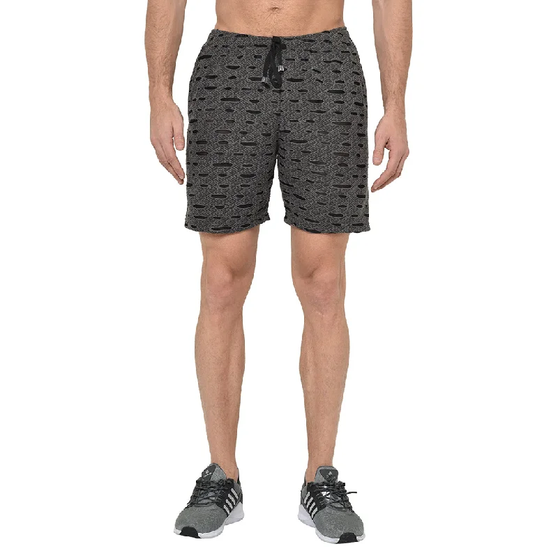 Men's Stylish Pattern ShortsMack Jonney Black Shorts For Men's