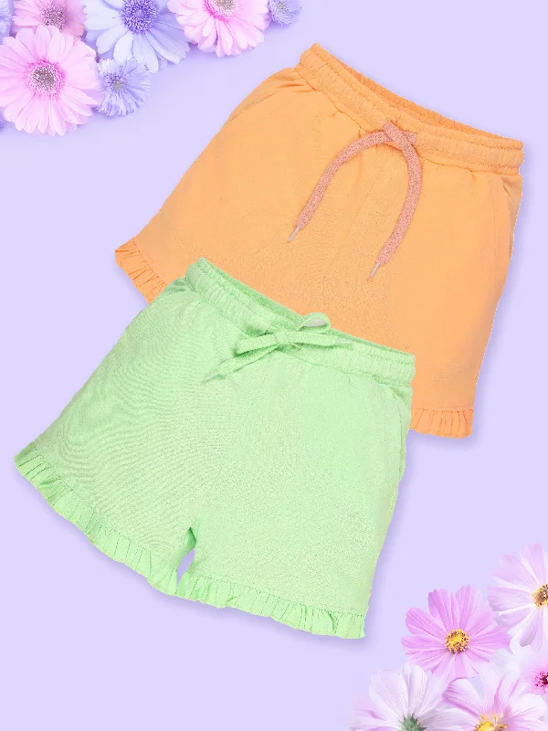 Peach Orange & Pista Green