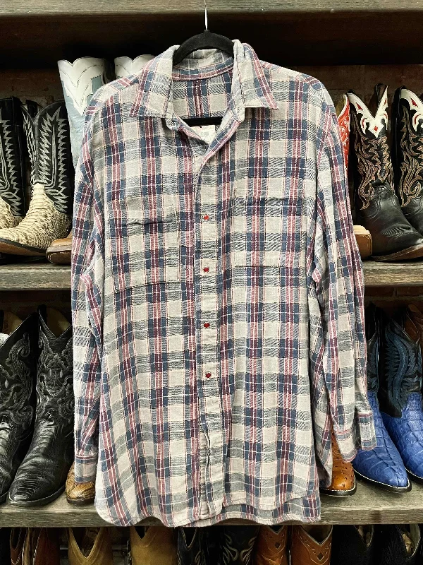 Men's Patterned Button-Down Shirts for Added InterestMen’s Vintage Flannel Sz XL