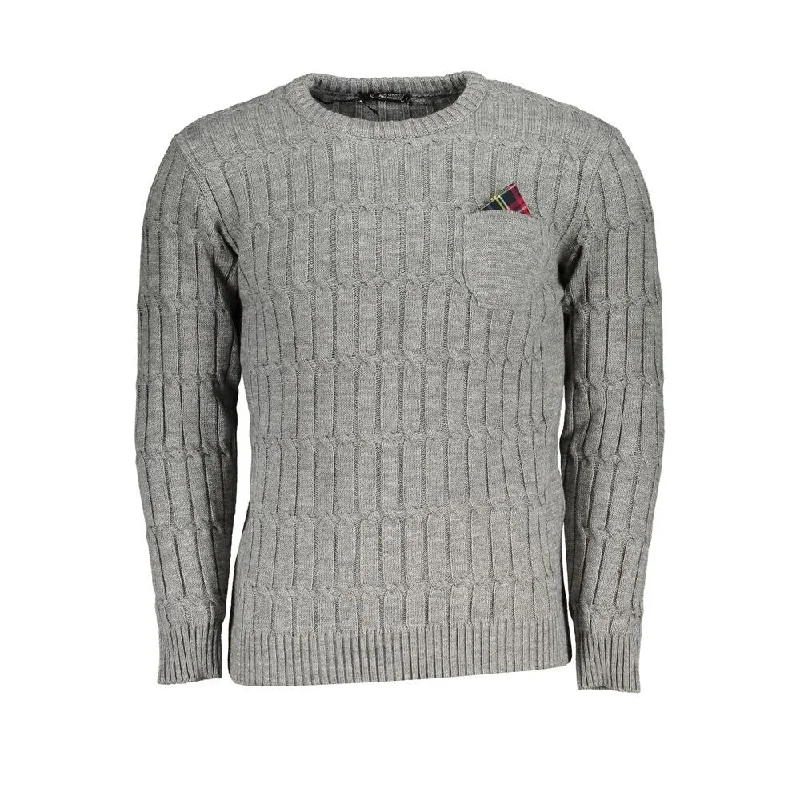 Fitted Men's Slim-Fit SweatersU.S. Grand Polo Classic Twisted Crew Neck Men's Sweater Fitted Men's Slim-Fit SweatersU.S. Grand Polo Classic Twisted Crew Neck Men's Sweater
