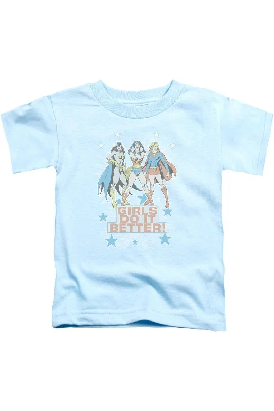 Men's Shirts with Custom MonogramsDC Comics Girls Do It Better Short Sleeve Juvenile Tee / T-Shirt Men's Shirts with Custom MonogramsDC Comics Girls Do It Better Short Sleeve Juvenile Tee / T-Shirt