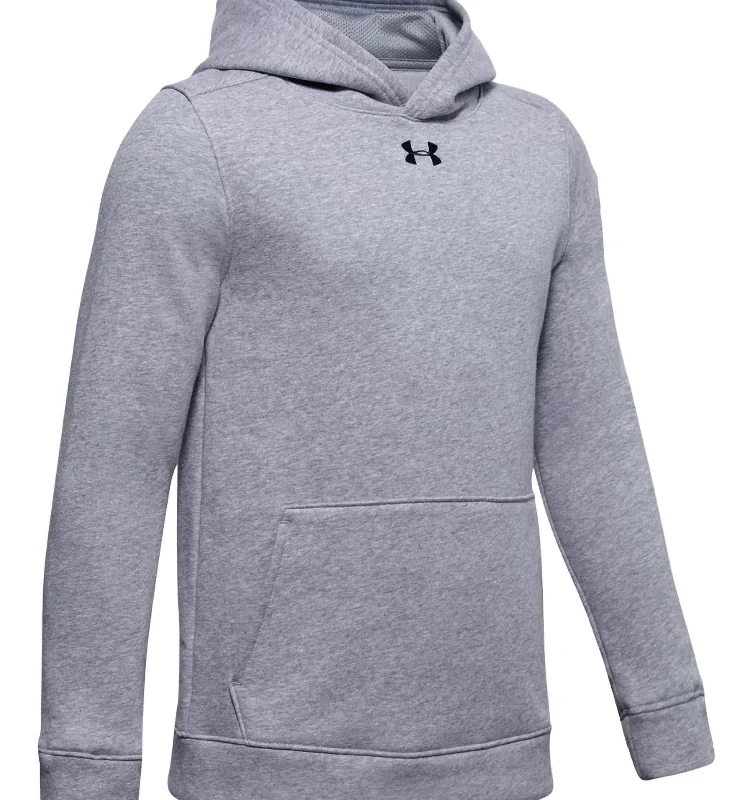 Classic Men's Cotton HoodiesYouth Hustle Fleece Hoody In True Gray Heather/black