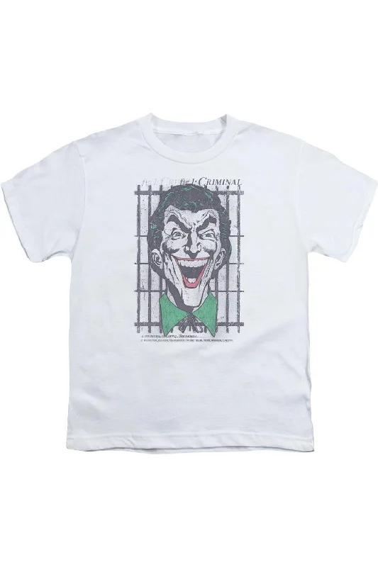 Men's Shirts with Appliquéd SleevesDC Comics Criminal Short Sleeve Youth Tee / T-Shirt Men's Shirts with Appliquéd SleevesDC Comics Criminal Short Sleeve Youth Tee / T-Shirt