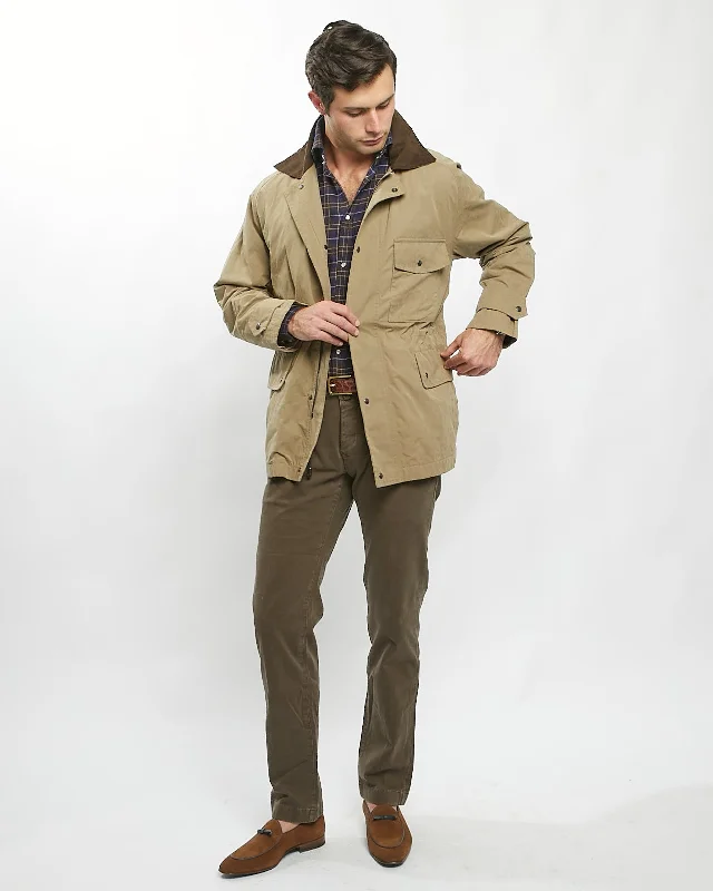 Men's Coats for HikingJR Field Coat in British Taupe Canvas