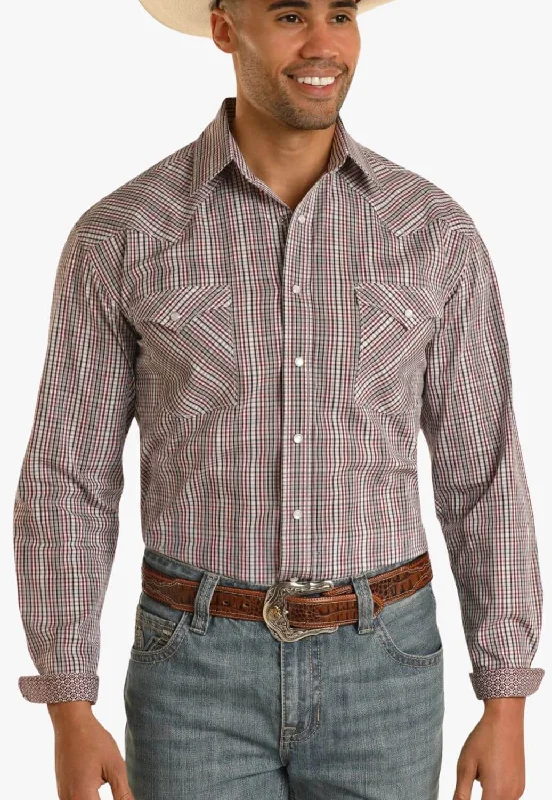 Men's Spread-Collar Shirts for a Bold StatementPanhandle Mens Long Sleeve Snap Button Shirt Men's Spread-Collar Shirts for a Bold StatementPanhandle Mens Long Sleeve Snap Button Shirt
