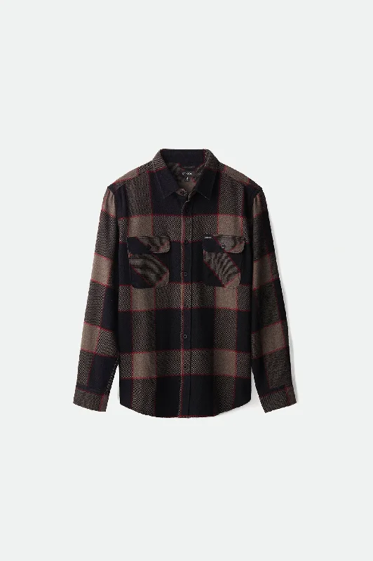 Men's Button-Down Collar Shirts for Staying PolishedBowery L/S Flannel - Heather Grey/Charcoal Men's Button-Down Collar Shirts for Staying PolishedBowery L/S Flannel - Heather Grey/Charcoal