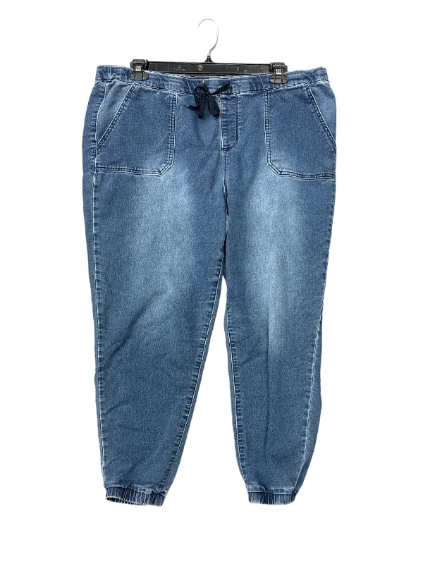Sustainable Men's JeansBlue Denim Jeans Cropped 1822 Denim, Size 16w