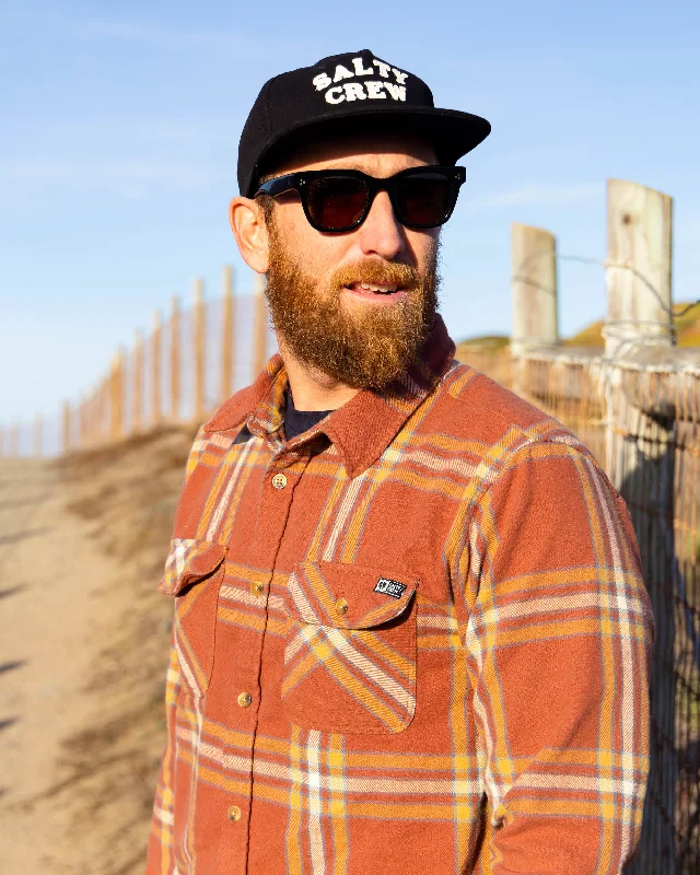Men's Spread-Collar Shirts for a Bold StatementLandfall Ls Flannel - Brick Red