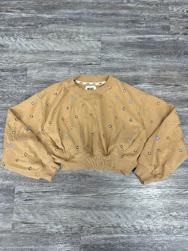 Modern Men's Tech HoodiesSweatshirt Crewneck By Madewell In Tan, Size: S