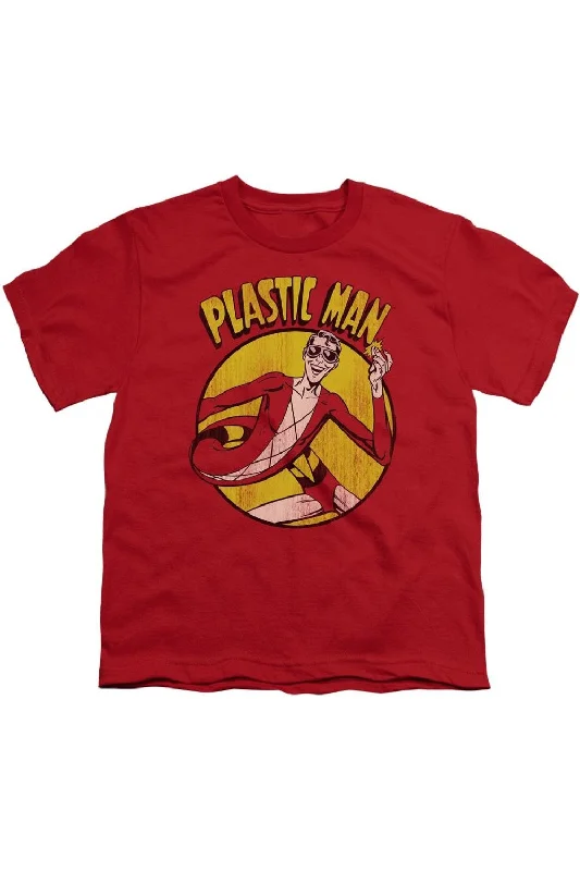 Stylish Men's HenleysDC Comics Plastic Man Short Sleeve Youth Tee / T-Shirt
