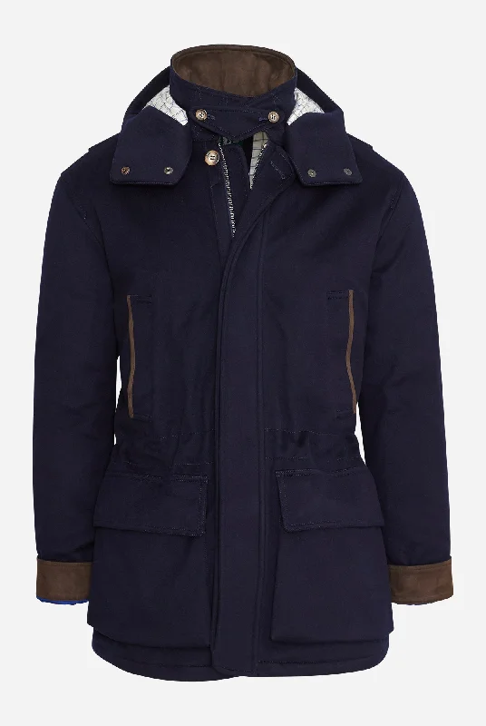 Functional Men's Ski JacketsStorm System Wool Ralph Coat in Navy