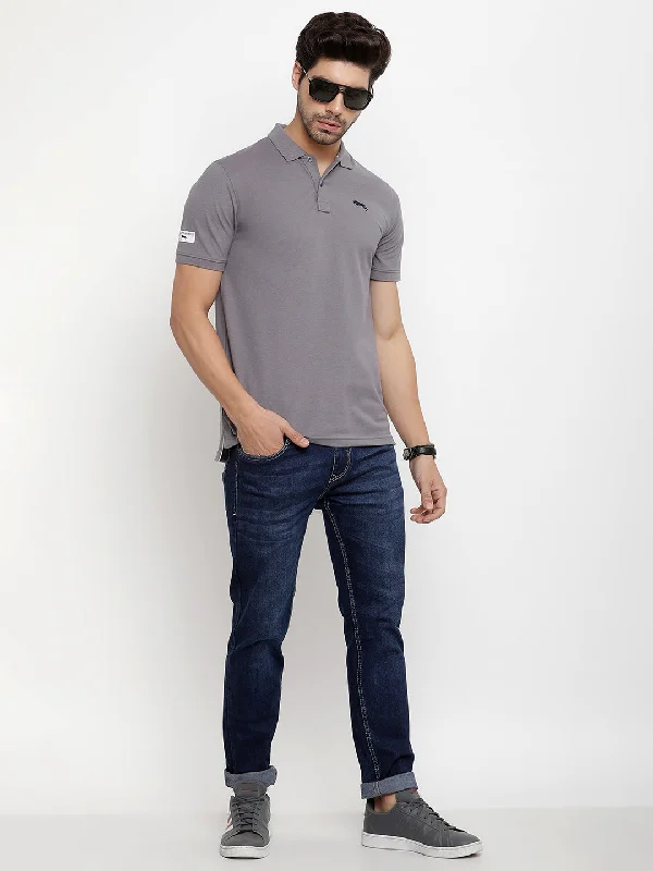 Men's Shirts with Wrinkle-Resistant FabricJUMP USA Men Solid Polo Collar Pure Cotton T-shirt Men's Shirts with Wrinkle-Resistant FabricJUMP USA Men Solid Polo Collar Pure Cotton T-shirt