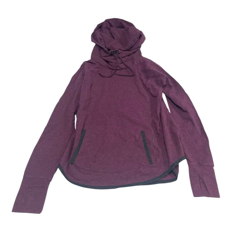 Men's Hoodies with DrawstringsAthletic Sweatshirt Hoodie By Athleta In Purple, Size: M