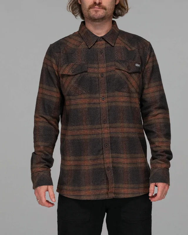 Men's Oxford Shirts for a Preppy StyleRanchero Flannel - Black