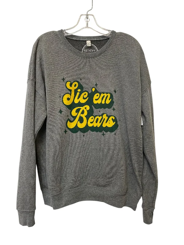 Men's Hoodies for Everyday WearSweatshirt Crewneck By Clothes Mentor In Grey, Size: M
