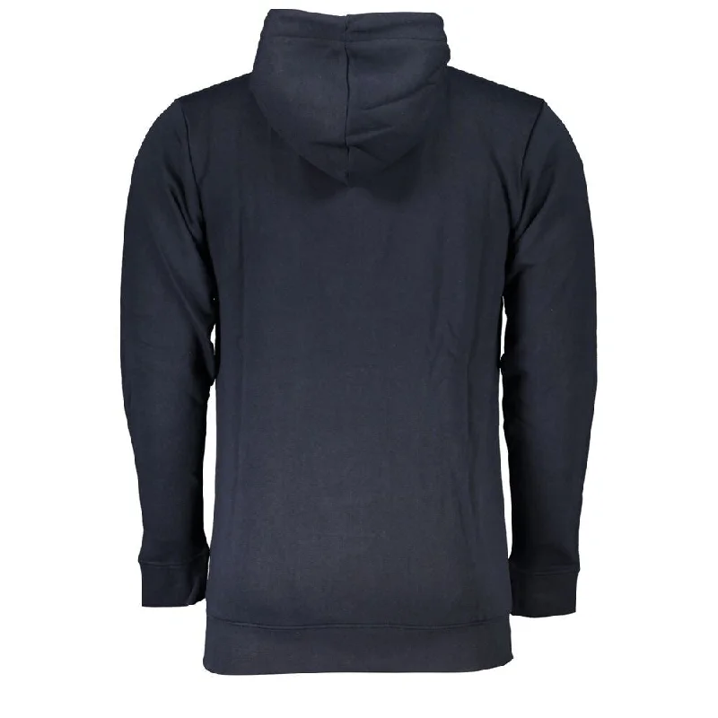 Men's Sweaters with Adjustable HemlinesCavalli Class Blue Cotton Mens Men's Sweater