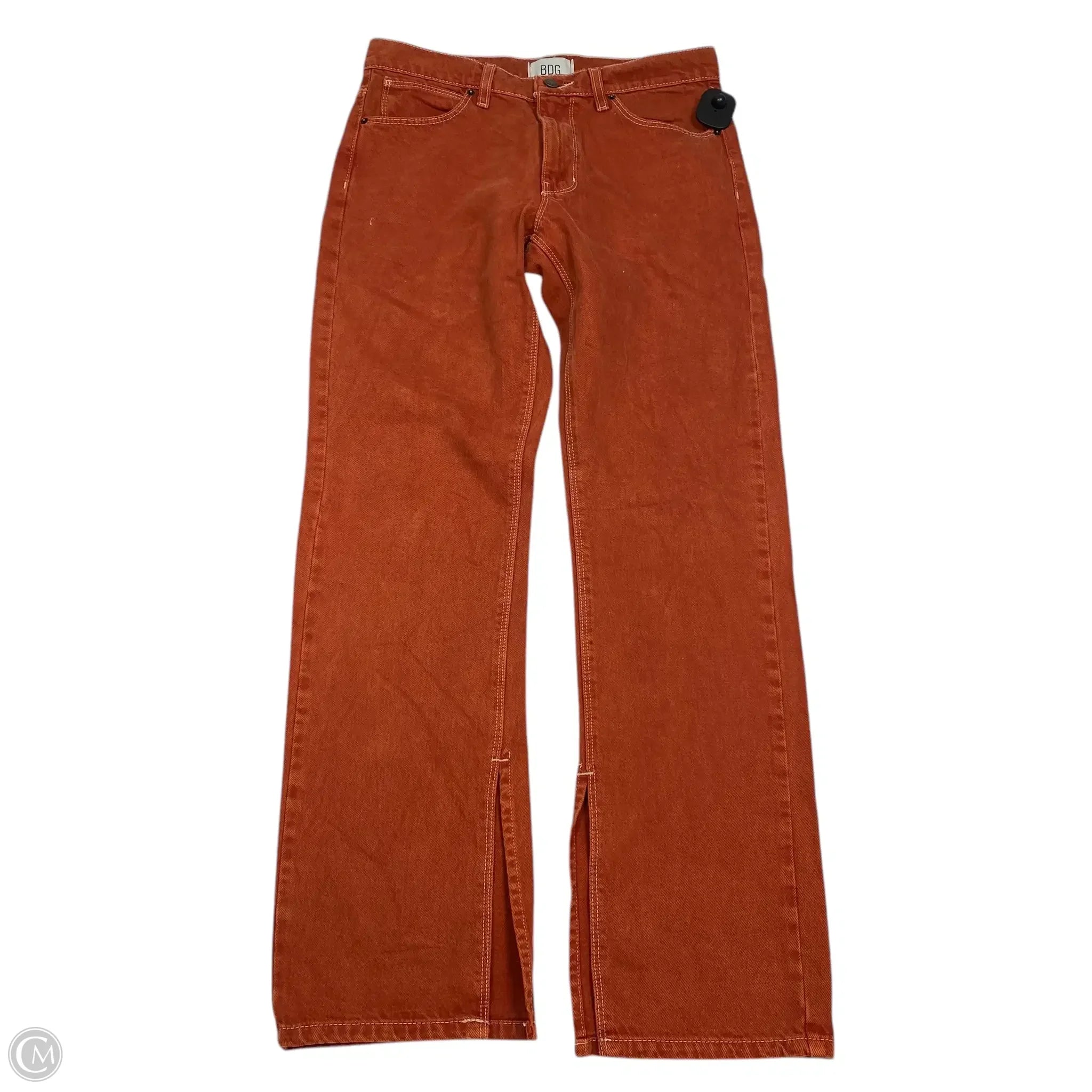 Light Blue Denim Men's JeansJeans Straight By Bdg In Orange Denim, Size: 8
