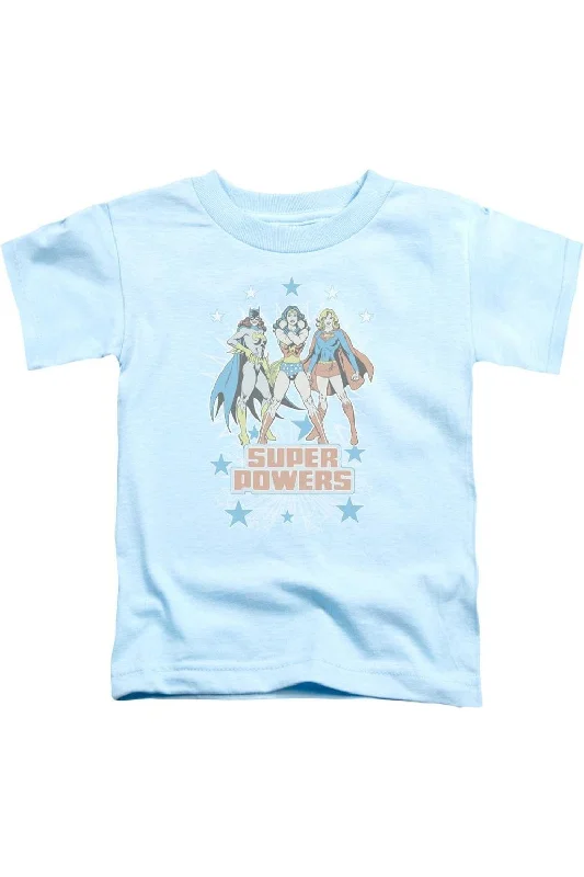 Men's Shirts with Full PlacketsDC Comics Super Powers X3 Short Sleeve Juvenile Tee / T-Shirt Men's Shirts with Full PlacketsDC Comics Super Powers X3 Short Sleeve Juvenile Tee / T-Shirt