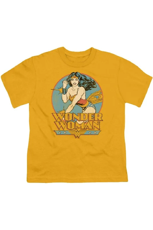 Men's Shirts with High NecksDC Comics Wonder Woman Short Sleeve Youth Tee / T-Shirt