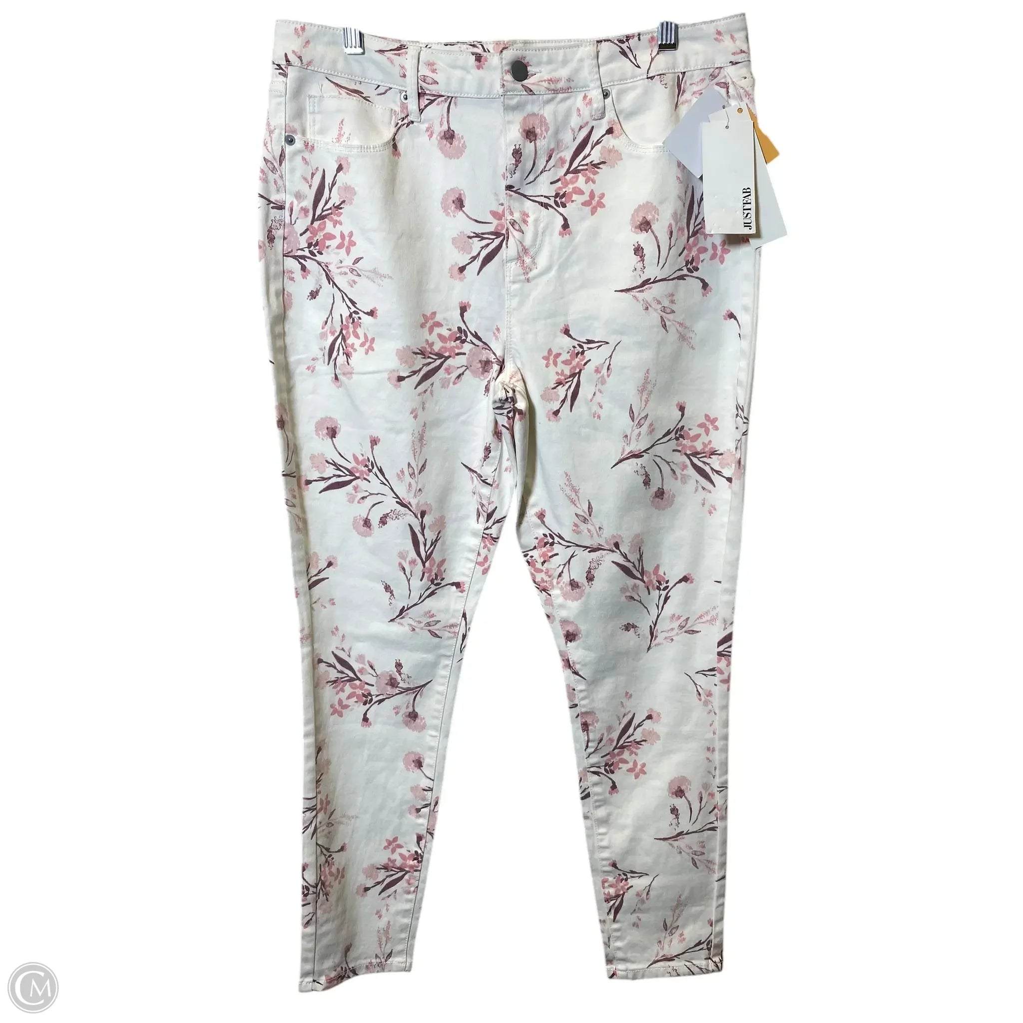 Hipster Men's JeansJeans Skinny By Just Fab In Floral Print, Size: 16