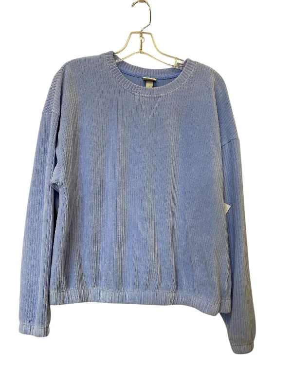 Men's Hoodies for HikingSweatshirt Crewneck By A New Day In Blue, Size: L