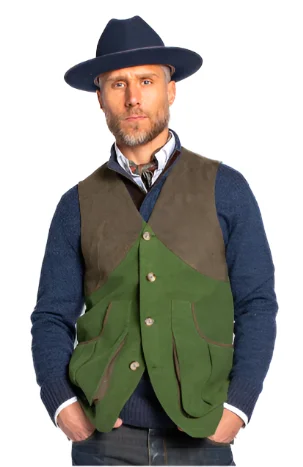 Men's Coats for TravelMoleskin Harkey Field Vest in Green