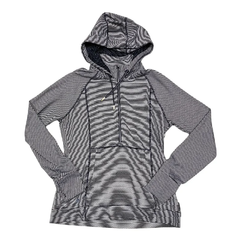Trendy Men's Patterned HoodiesAthletic Sweatshirt Hoodie By Athleta In Striped Pattern, Size:M