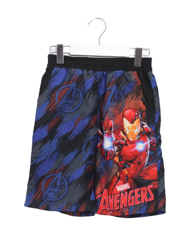 Men's Cozy Flannel Shorts for WinterMarvel Shorts 8Y