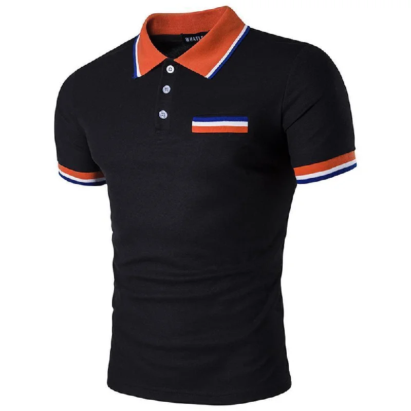 Men's Shirts with Abstract DesignsMen's Polo Shirts Summer Fashion Polo Shirts Casual Style T-Shirts