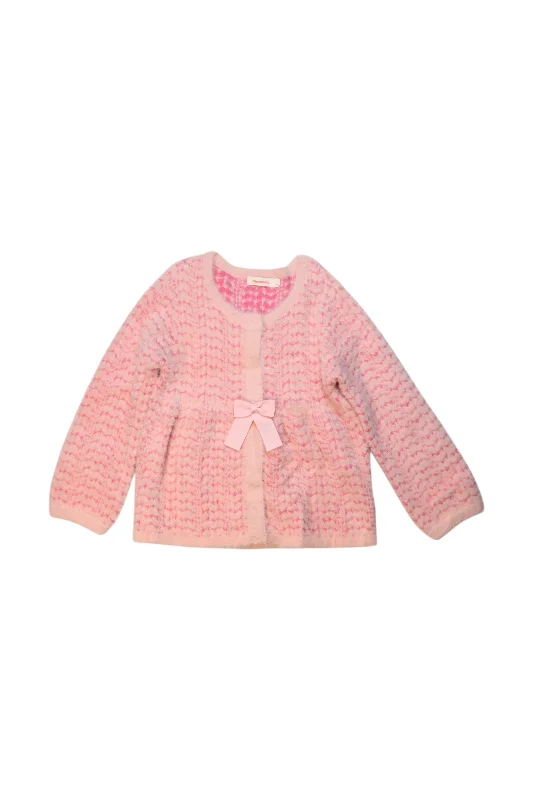 Men's Sweaters with Elastic WaistbandsMomonittu Cardigan With Bow 4T