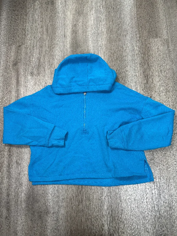 Men's Hoodies with Security PocketsAthletic Sweatshirt Hoodie By Calvin Klein Performance In Blue, Size: Xs Men's Hoodies with Security PocketsAthletic Sweatshirt Hoodie By Calvin Klein Performance In Blue, Size: Xs