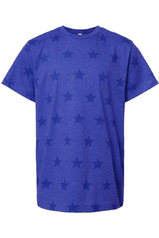 Men's Shirts with Velcro ClosuresCode Five Youth Star Print Tee