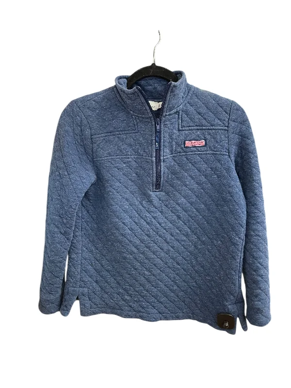 Men's Hoodies with High-Low HemlinesSweatshirt Collar By Vineyard Vines In Blue, Size: Xs Men's Hoodies with High-Low HemlinesSweatshirt Collar By Vineyard Vines In Blue, Size: Xs