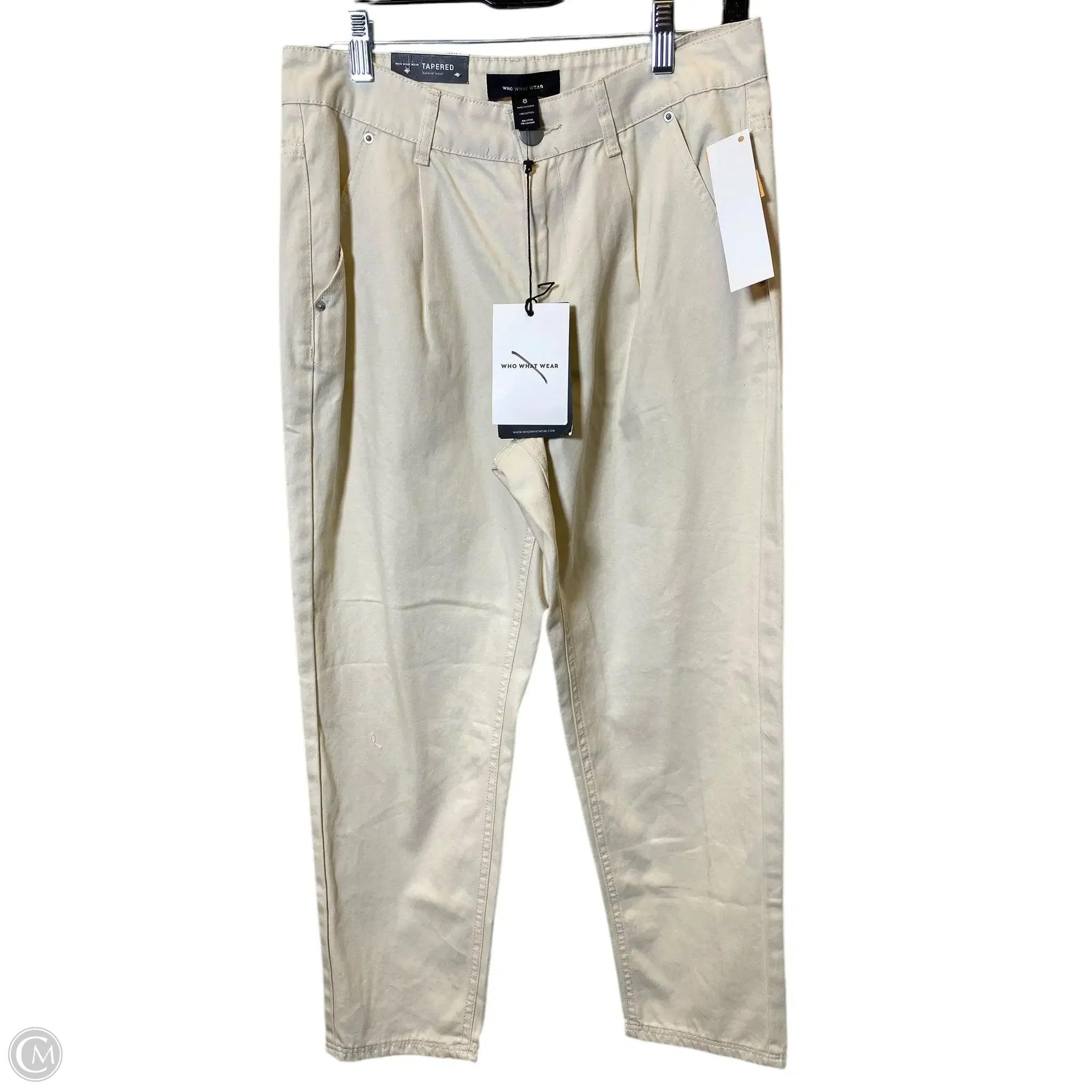 Fashionable Men's JeansJeans Straight By Who What Wear In Cream, Size: 8
