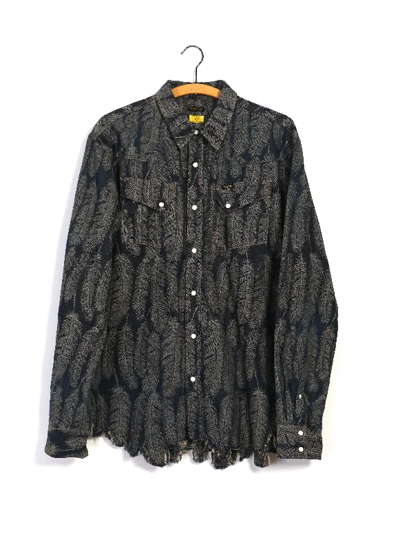 Men's Hawaiian Shirts for a Tropical VibeFEATHER DENIM | 5oz Western Shirt | Indigo Men's Hawaiian Shirts for a Tropical VibeFEATHER DENIM | 5oz Western Shirt | Indigo