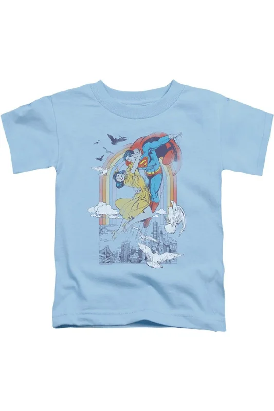 Men's Shirts with Embellished SleevesDC Comics Rainbow Love Short Sleeve Juvenile Tee / T-Shirt Men's Shirts with Embellished SleevesDC Comics Rainbow Love Short Sleeve Juvenile Tee / T-Shirt