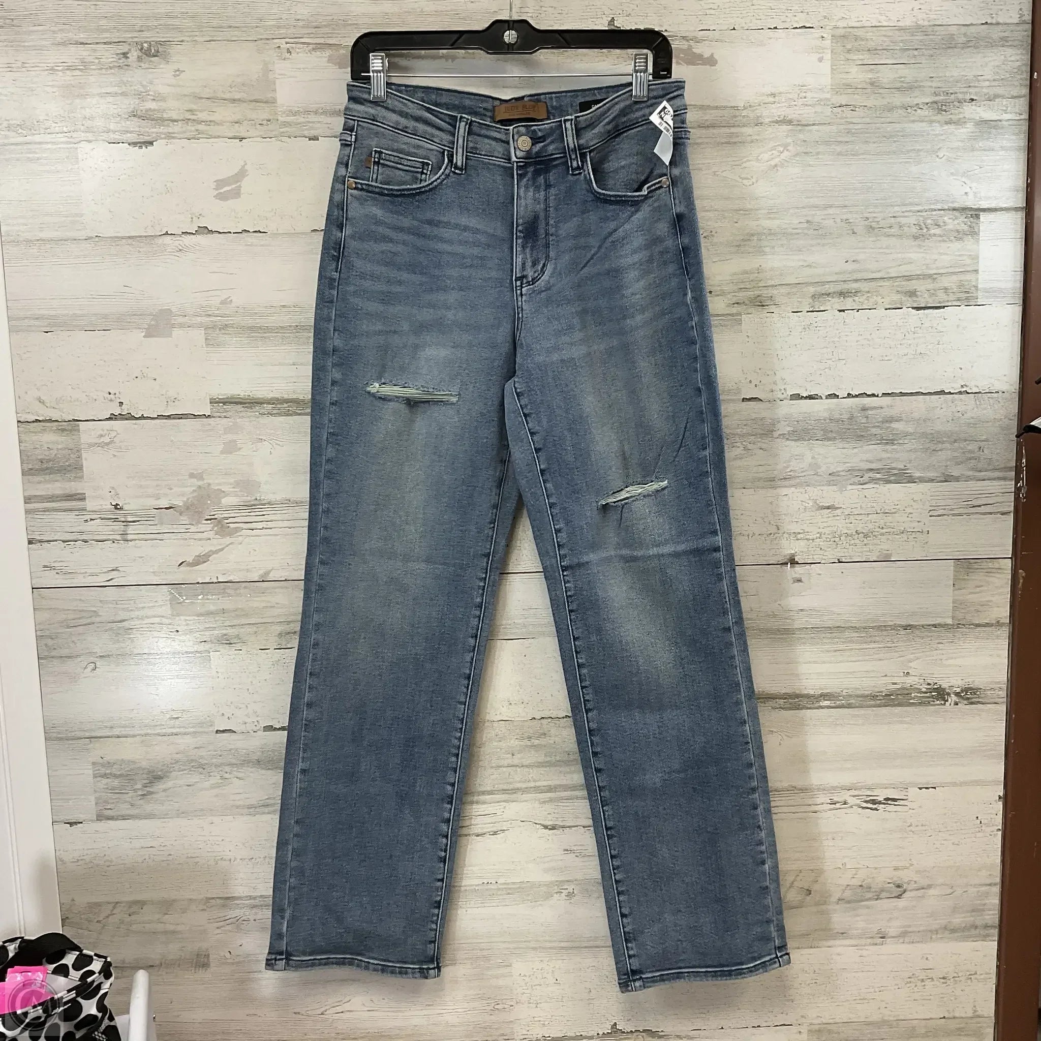 Men's Jeans with RipsJeans Boyfriend By Judy Blue In Blue Denim, Size: 8