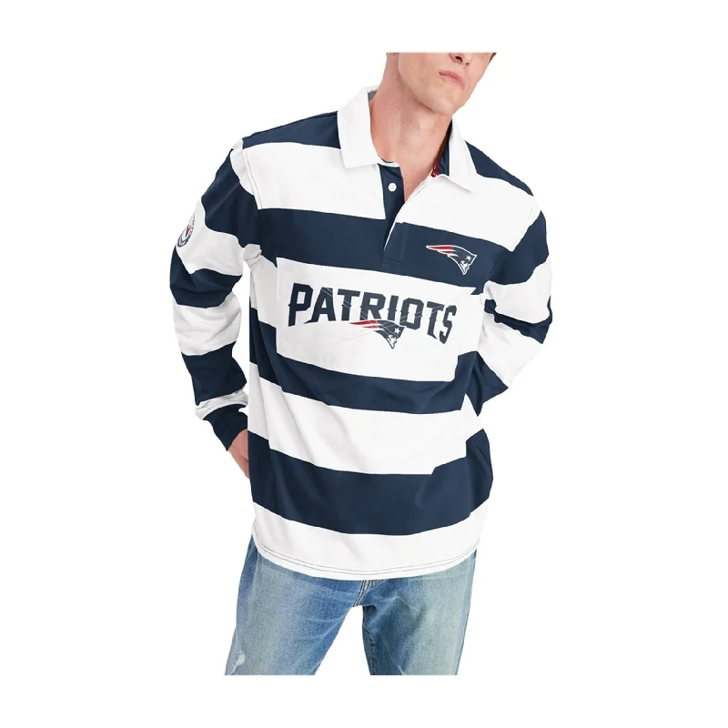 Men's Shirts with Embellished CollarsTommy Hilfiger Mens New England Patriots Rugby Polo Shirt, Multicoloured, X-Large Men's Shirts with Embellished CollarsTommy Hilfiger Mens New England Patriots Rugby Polo Shirt, Multicoloured, X-Large