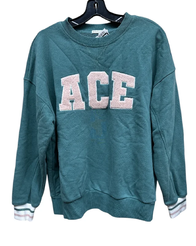 Men's Hoodies with Lined HoodsSweatshirt Crewneck By Z Supply In Green, Size: S