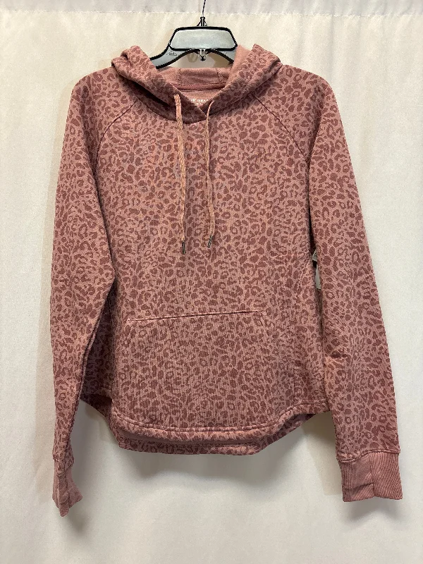Men's Hoodies for RunningSweatshirt Hoodie By Tek Gear In Mauve, Size: M