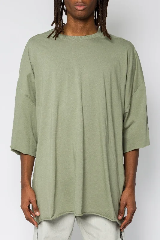 Luxurious Men's Cashmere CoatsRick Owens Tommy T in Celadon SS25