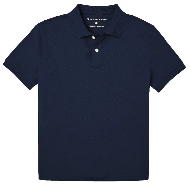 Men's Shirts with Plaid PatternsJames Polo Shirt - Navy
