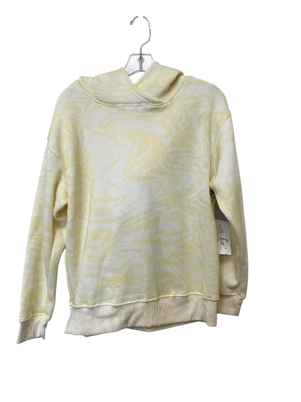 Men's Hoodies for Big and TallSweatshirt Hoodie By Just Be In Yellow, Size: M