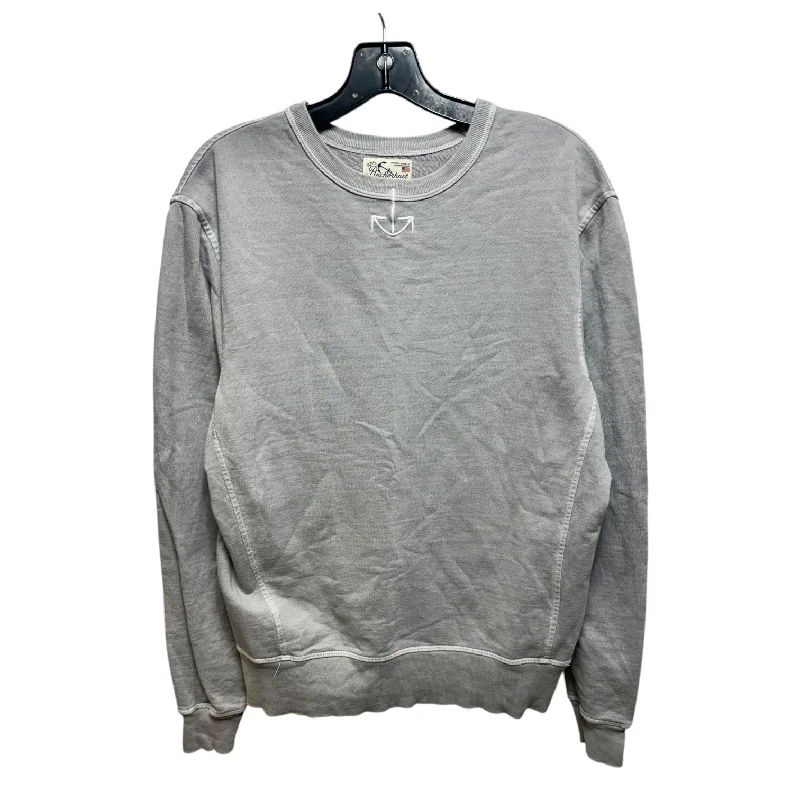 Men's Hoodies with Heavy-Duty ZippersSweatshirt Crewneck By Kips Anchorknit In Grey, Size: Xs Men's Hoodies with Heavy-Duty ZippersSweatshirt Crewneck By Kips Anchorknit In Grey, Size: Xs