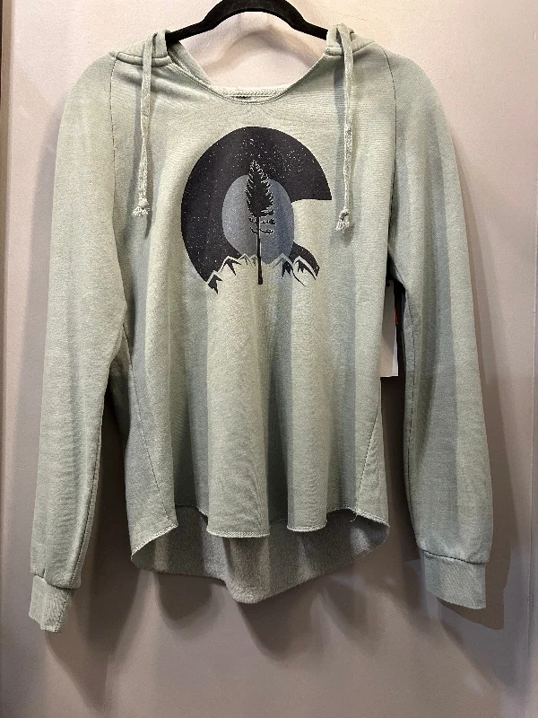 Men's Hoodies for LoungingSweatshirt Hoodie By Clothes Mentor In Green, Size: S